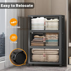 UAMFURI Stackable Storage Bins, 672QT Collapsible Drawers - Image 5