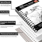 FIXSMITH 5.5"X8.5" Sketch Book | 200 Sheets Sketchbook | 2 Pack | Acid Free - Image 2