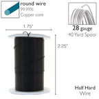 The Beadsmith Wire Elements 28-Gauge Lacquered Tarnish-Resistant Copper Wire - Image 4