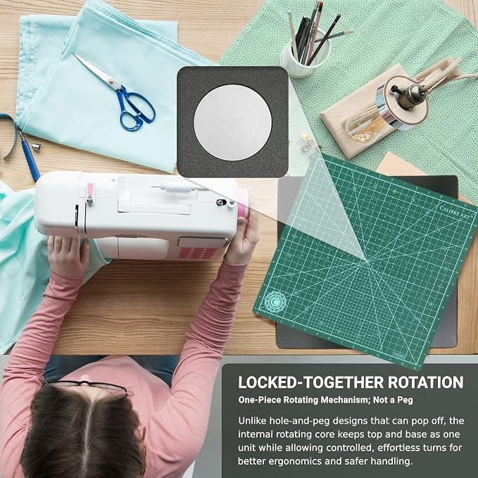Calibre Art Rotating Self Healing Cutting Mat 8x8 - Image 2