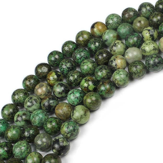 MJDCB Natural African Turquoise Beads Round Loose Stone Beads - Image 5