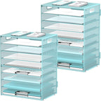 DALTACK 9-Tier Paper Organizer for Desk, Mesh Letter Tray Desk Organizer by DALTACK