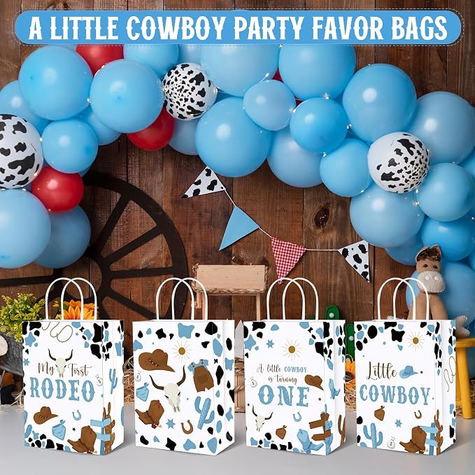 Gaillty 24 Pcs My First Rodeo Party Favor Bags 1st Rodeo Birthday Gift Bags - Image 4