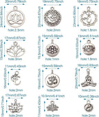 Craftdady Tibetan Style Antique Silver Alloy Pendants Cute Metal Dangle Charms - Image 4
