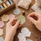 400 PCS Paper Piecing 1.25", Hexagon Quilting Templates - Image 7