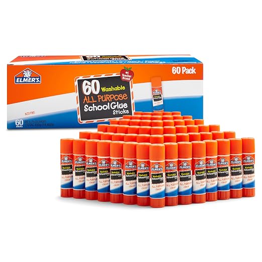 Elmer's All Purpose School Glue Sticks, Acid-Free and Washable, 7 Grams by Unknown