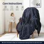 Wemore Fleece Weighted Blanket for Adults, Dual Sided Cozy Soft Sherpa Heavy - Image 6