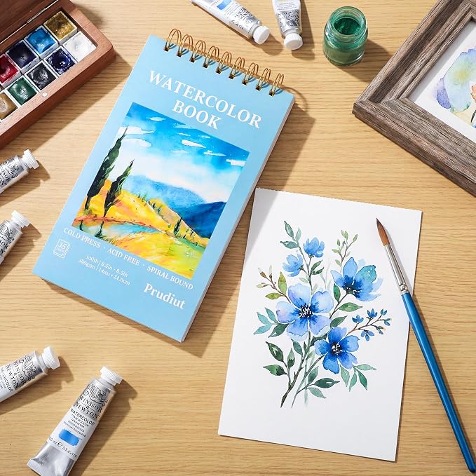 35 Sheets Watercolor Paper Pad 5.5x8.5 Inch, 140 lb/300 GSM Cold Press Water - Image 5