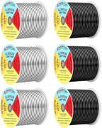 Mandala Crafts 10 Gauge Silver Tone Black Anodized Aluminum Craft Wire | 120 FT by MandalaCrafts