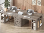 SEDETA Farmhouse 96.5" Computer Desk - Image 3
