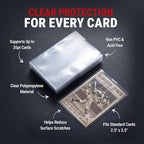 Ultra Pro Penny Sleeves for Trading Cards – 2.5" x 3.5" Standard Size – Clear - Image 3