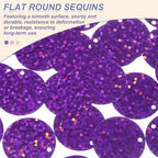 MECCANIXITY 700 Pcs Flat Round Sequins 15mm/0.6 Inch Loose Paillettes Craft - Image 3