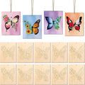 COCHIE 10 Pieces Large Spring Butterfly Unfinished Wood Crafts to Paint by COCHIE