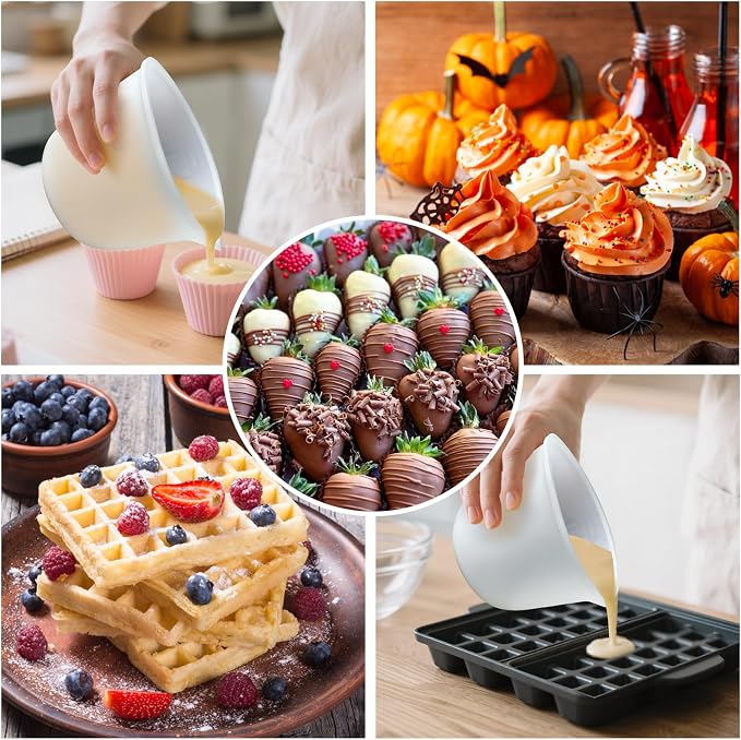Palksky Silicone Cups for Melting Chocolate, Chocolate Melting Pot for Dipping - Image 3
