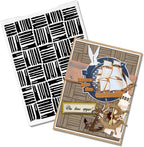 Threetols Stripe Embossing Folder, Wood Stick Background Embossing Folder by Threetols