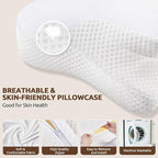 DONAMA Cervical Neck Pillow for Pain Relief, Odorless Contour Memory Foam - Image 6