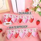 FYSUIMU 65.6 Ft Strawberry Bulletin Board Borders Summer Red Pink Bow - Image 3