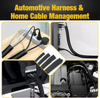 118 Inch Split Loom Flexible Conduit Cable Management, Braided Cord Protectors - Image 6