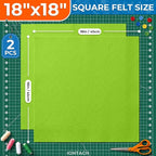 IONTACH 18" X 18" Soft Felt Sheets 1.6mm Thick | Acrylic Felt Fabric Sheets - Image 2