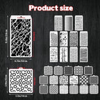 30 Pcs Abstract Layering Stencils - Image 2