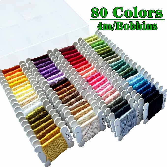 Friendship Bracelet Kit Embroidery Floss 80 Colors - Image 5