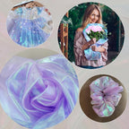3.3 Yard Magic Purple Organza Fabric - Image 5