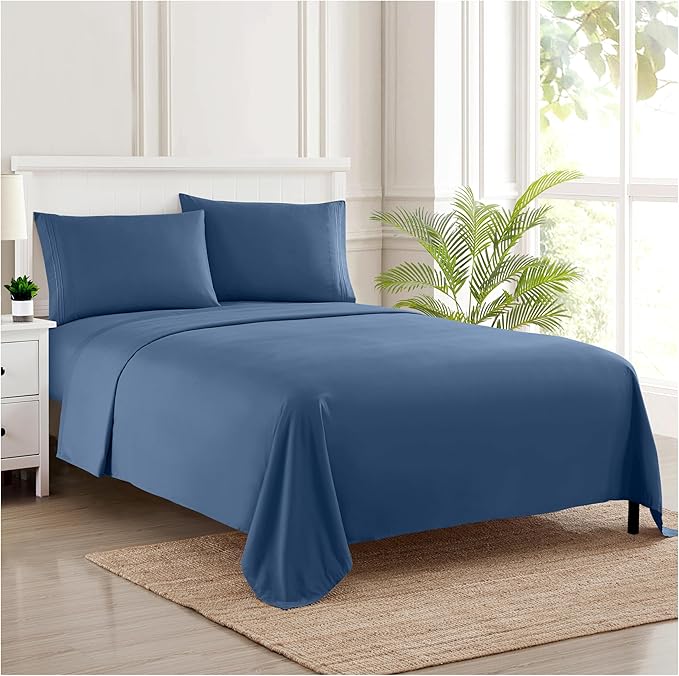 Twin XL Sheets - Breathable Luxury Sheets - 1800 Supreme Collection Extra Soft by SweetHomeCollection