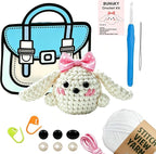 BUNUKY Beginner Crochet Kit, Snowy Bunny Amigurumi Starter Kit by Unknown
