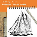 16pcs Fineliner Micro Drawing Art Pens, Watercolor, Calligraphy, and Detail - Image 5