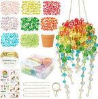 Beaded Plant Kit, Real Crystal Suncatcher Craft Kit by DeinduserHandmade