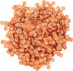 Mandala Crafts 6mm Cup Holographic Orange Sequins - Image 2