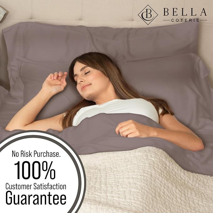Bella Coterie | Luxury Bamboo Viscose King Size Pillowcase Set | 100% - Image 5