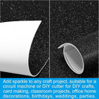 PATIKIL Black Shiny EVA Glitter Foam Sheet 11.8 x 7.9 Inch 2mm Thick - Image 5