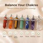 Crystal Pendants Mutilcolor 50pcs Gemstone Bullet Meditation Healing Pointed - Image 5