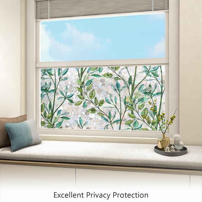 LEMON CLOUD Window Privacy Film, Stained Glass Window Film, Decorative Rainbow - Image 4