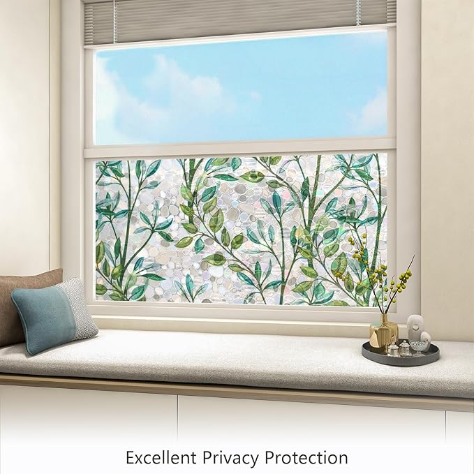 LEMON CLOUD Window Privacy Film, Stained Glass Window Film, Decorative Rainbow - Image 4