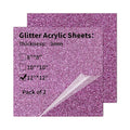 Glitter Acrylic Sheets 12 x 12 inch 1/8" Thick by gdhwcxl