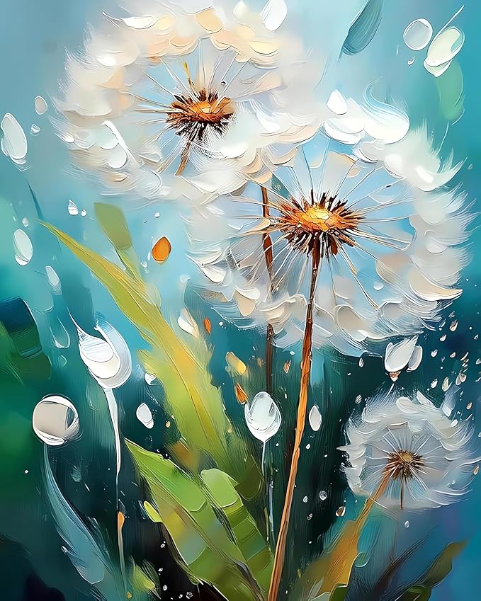 EIBEILI Diamond Art Kits for Adults, Dandelion Diamond Painting Kits for by EIBEILIDiamondPainting