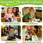 FUNNYB&G Foil Art Craft Kit for Kids 4-10 Years Old: Mess-Free & No-Glue - Image 6