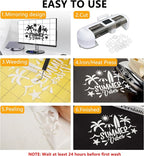 FUNKAKA White HTV Heat Transfer Vinyl Rolls, HTV Vinyl - Image 4