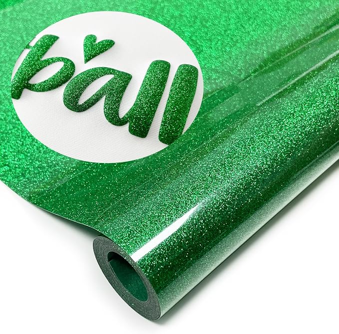 Glitter Puff Heat Transfer Vinyl, 12in X 5ft Iron on Vinyl | 3D Puff, Wash No by YIWLOER