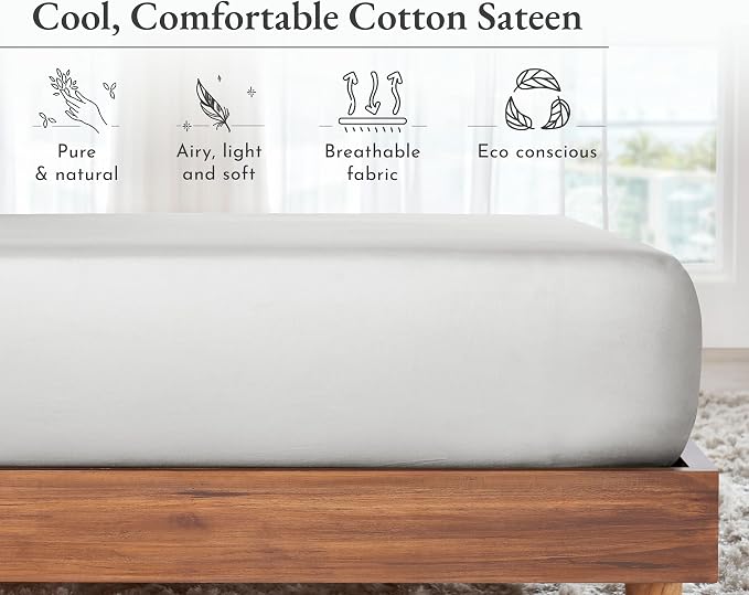 California Design Den Full Size Fitted Sheet Cotton - Image 7