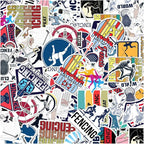 Fencing Sports Themed Stickers Pack Vinyl 50pcs by rabowa