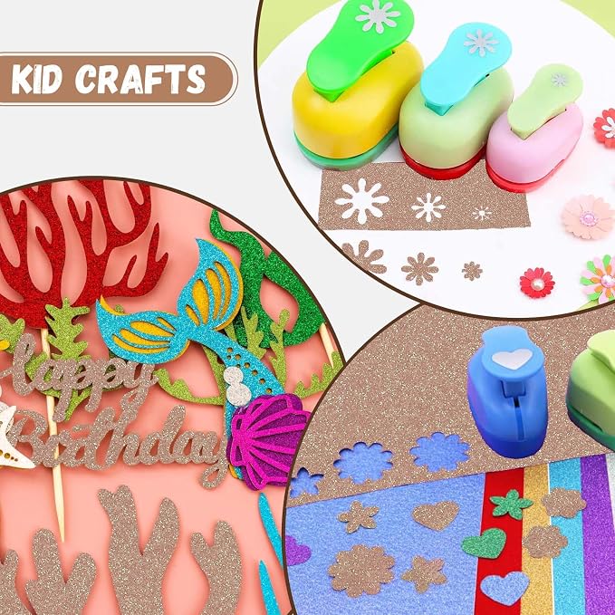 10 Pack Glitter Foam Sheets Craft 8 x 12 inch | Sparkles Foam Paper - Image 5