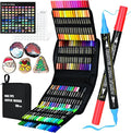 100-Pack Acrylic Paint Pens, Dual Tip by IVSUN