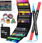 100-Pack Acrylic Paint Pens, Dual Tip by IVSUN