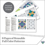 Gallery Glass Stained Glass Pattern Set, Architectural 3 Piece Pattern Set - Image 3