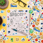 300Pcs Outer Space Foam Stickers, Funny Solar System Planet Sticker - Image 4