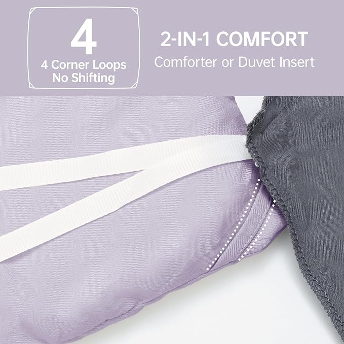 MUXHOMO Full Comforter Sets, All Season Ultra Soft Down Alternative Bedding - Image 6