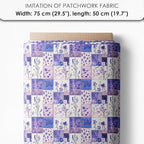 Lavender Patchwork Cotton Fabric Panel – 6 Designs + Bonus Sheet 29.5×19.6 inch - Image 7
